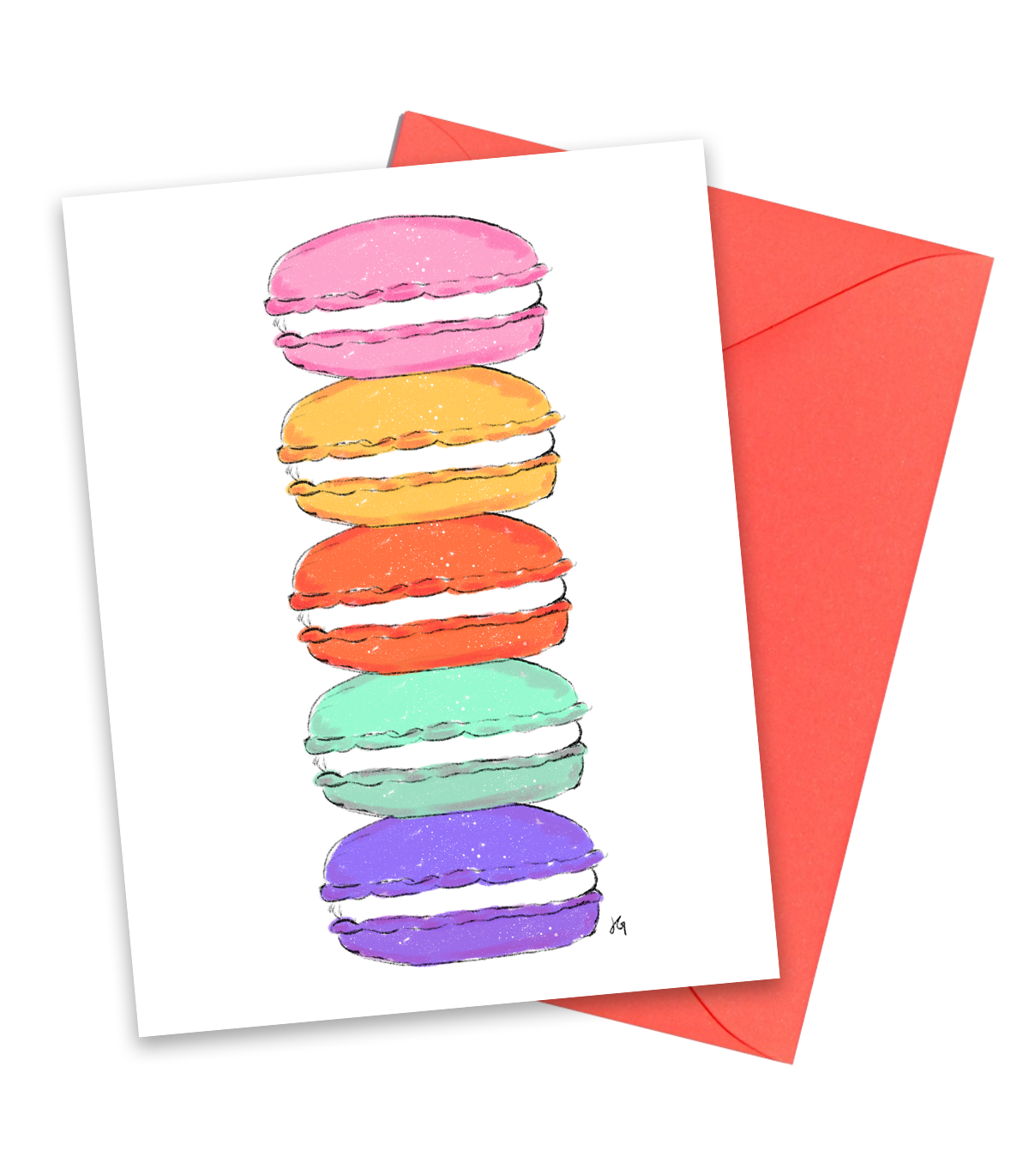 Macaron Wrapping Paper Sheets (4 pieces) – Jen Gerena Design